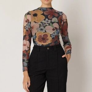 Cleobella Remy Top, Size Medium, Color Foraged Violets